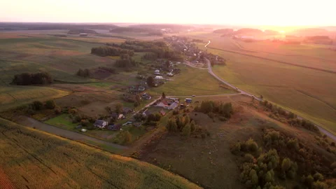 Wheat field on sunset. Rye background. Crisis world’s breadbasket. Stock Footage 219783461