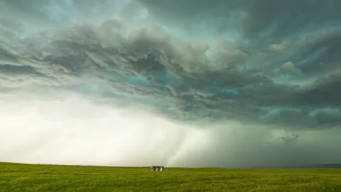 Wheat Fields and Storms Stock Footage 278285497