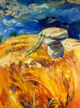 Wheat fields Foto stock