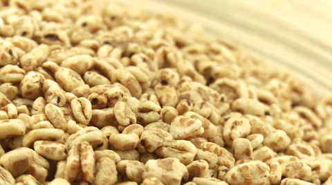 Wheat flakes with honey 2 Video stock 31182427