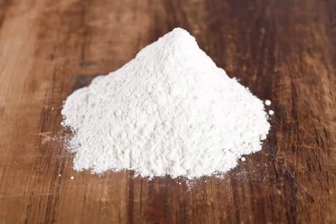 Wheat flour heap Stock Photos
