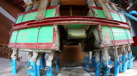 Wheat flour milling machine Video stock 42237203