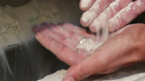 Wheat flour milling machine Video stock 42237638