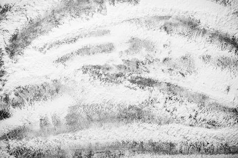 Wheat flour on rustic background. Fotos de archivo