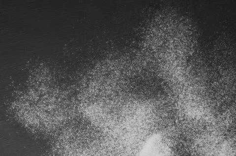 Wheat flour texture, background for baking and cooking. sifted flour on rus.. Stock Photos