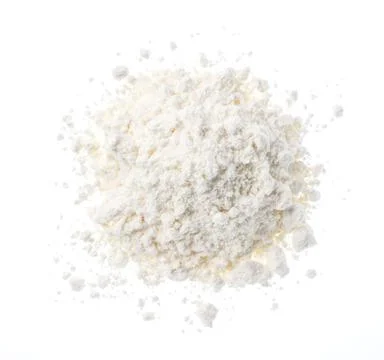 Wheat flour on a white background Stock Photos
