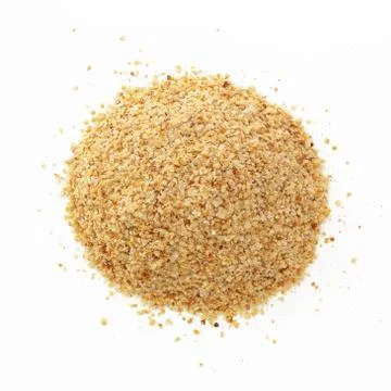 Wheat germ on white background from top view Stock Photos