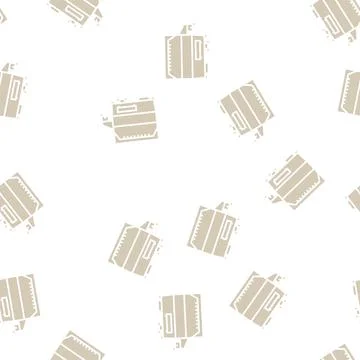 Wheat grain cleaning machine glyph seamless pattern イラスト素材