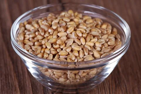 Wheat grain close up Stock Photos