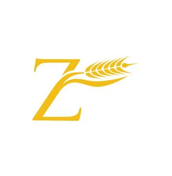 Wheat Grain Initial Letter Z Illustrazione stock