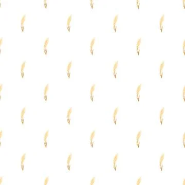 Wheat grain seamless pattern abstract background design Stock Illustration