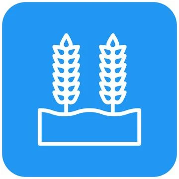 Wheat grain Vector Icon Design Illustration Stock Illustration