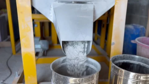 Wheat grinding machine Stock Footage 323104189