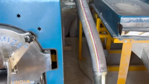 Wheat grinding machine Stock Footage 323105049