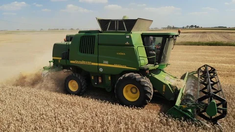 Wheat Harvest   Stock-Footage 93390041