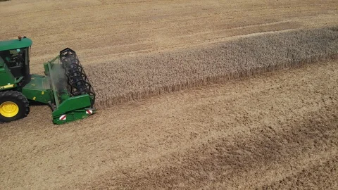 Wheat Harvest  Stock Footage 93390522