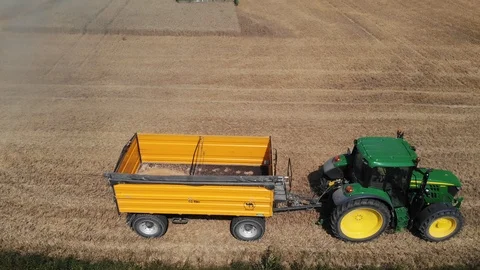 Wheat Harvest  Stock Footage 93427723