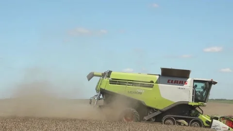 Wheat harvesting Stock-Footage 142517582