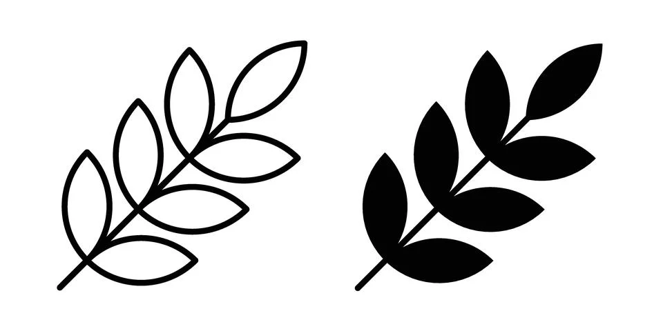 Wheat icon concept. best for web design Stock Illustration