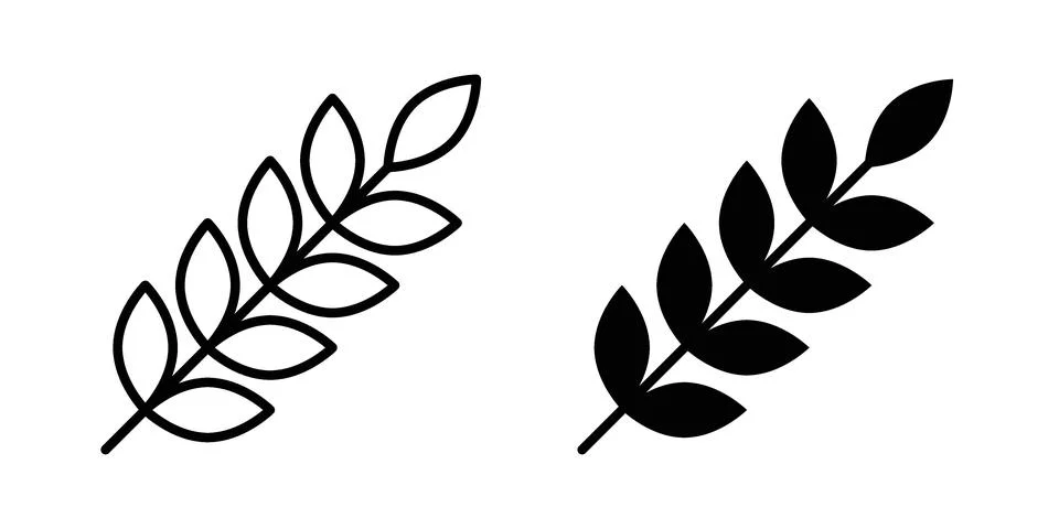 Wheat icon Illustration set. Vector Eps10 for apps Stock Illustration