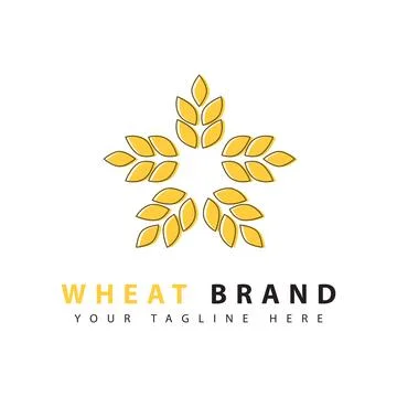 Wheat icon logo Stock Illustration