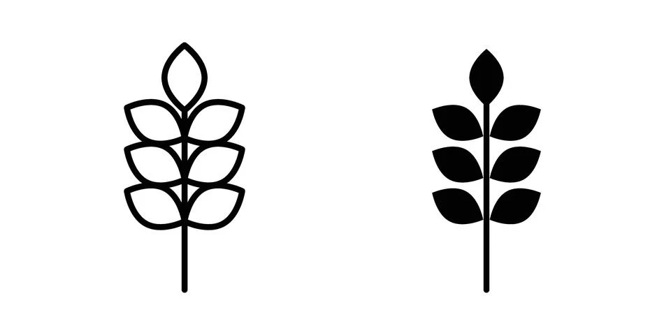Wheat icon or illustration vector symbols Stock Illustration