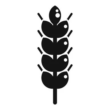 Wheat icon simple vector. Organic garden Stock-Illustration