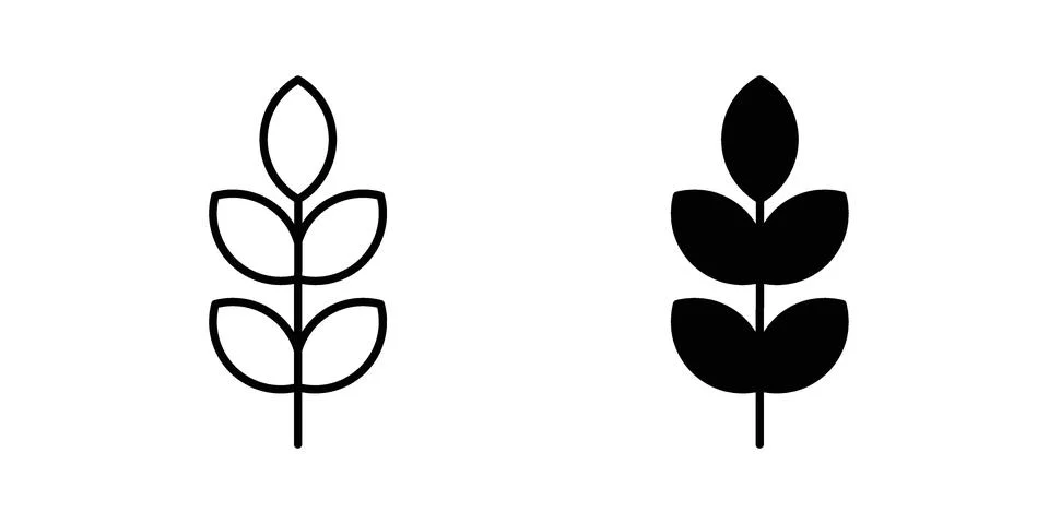 Wheat icon vector design illustrations Stock Illustration