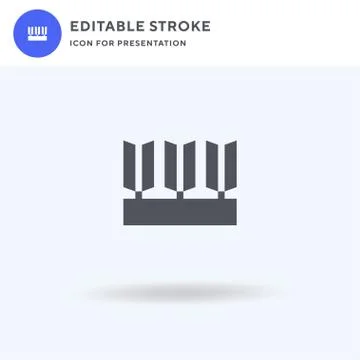 Wheat icon vector, filled flat sign, solid pictogram isolated on white, logo  Stock Illustration