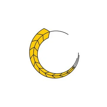 Wheat illustration design 스톡 일러스트