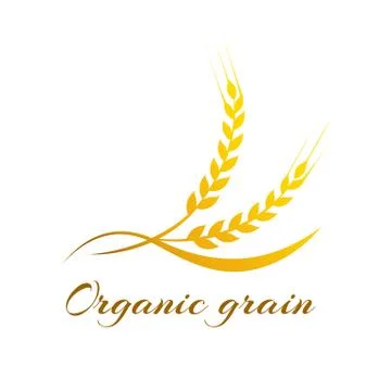 Wheat label - vector illustration Stock Illustration