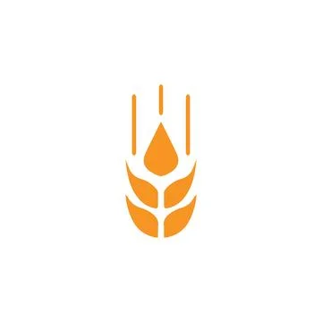 Wheat logo e4 brand, symbol, design, graphic, minimalist.logo Stock Illustration