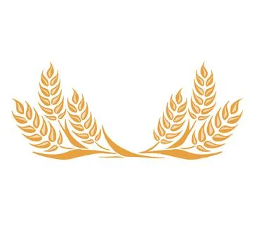 Wheat logo template design vector, icon illustration. Illustrazione stock