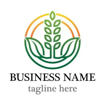 Wheat logo template Stock Illustration