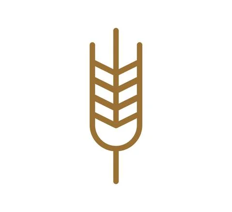 Wheat logo vector design templateillustration, wheel, wheelbarrow, vector, ic Stock Illustration