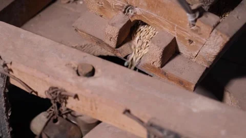 Wheat is milled Video stock 294066159