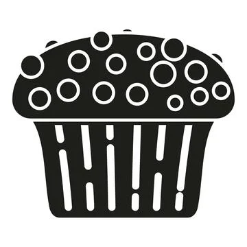 Wheat muffin icon simple vector. Food cake 스톡 일러스트