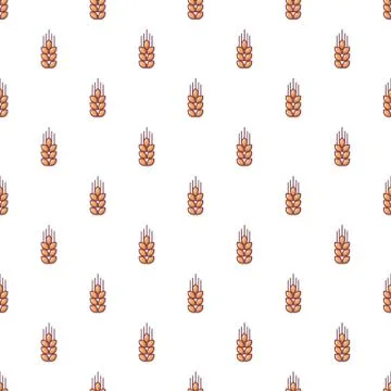 Wheat pattern seamless 스톡 일러스트