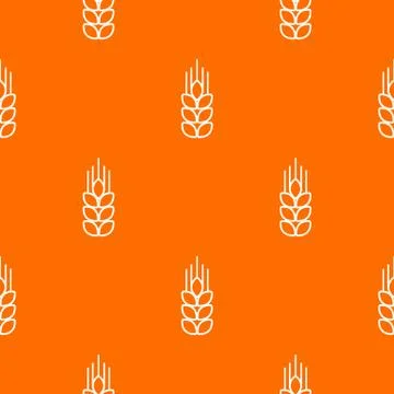 Wheat pattern vector orange 스톡 일러스트