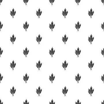 Wheat pattern vector seamless Stock Illustration