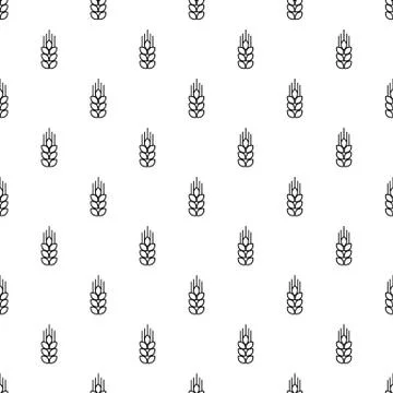 Wheat pattern vector seamless 스톡 일러스트