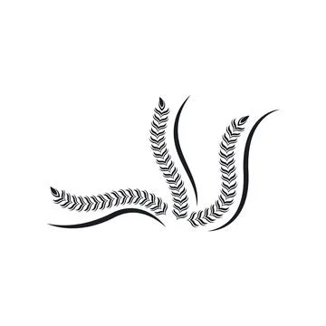 Wheat plant icon vector design illustration Illustrazione stock