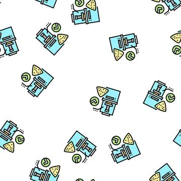 Wheat quality assessment vector seamless pattern イラスト素材