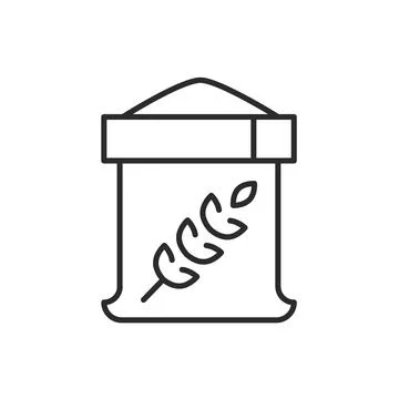 Wheat Sack Icon Stock Illustration