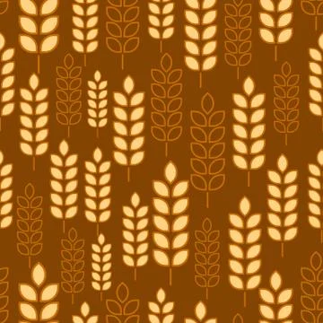 Wheat seamless Stock Illustration
