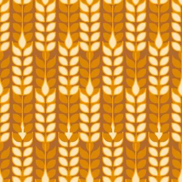 Wheat seamless Stock Illustration