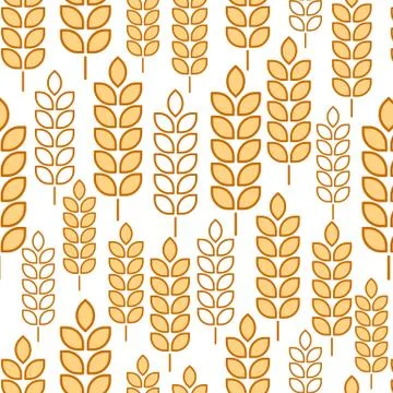 Wheat seamless Stock Illustration