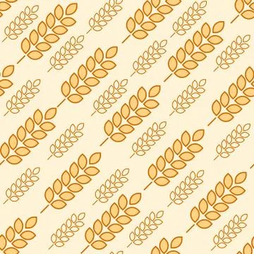 Wheat seamless Stock Illustration