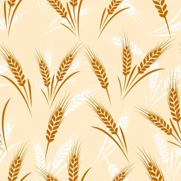 Wheat seamless Stock Illustration
