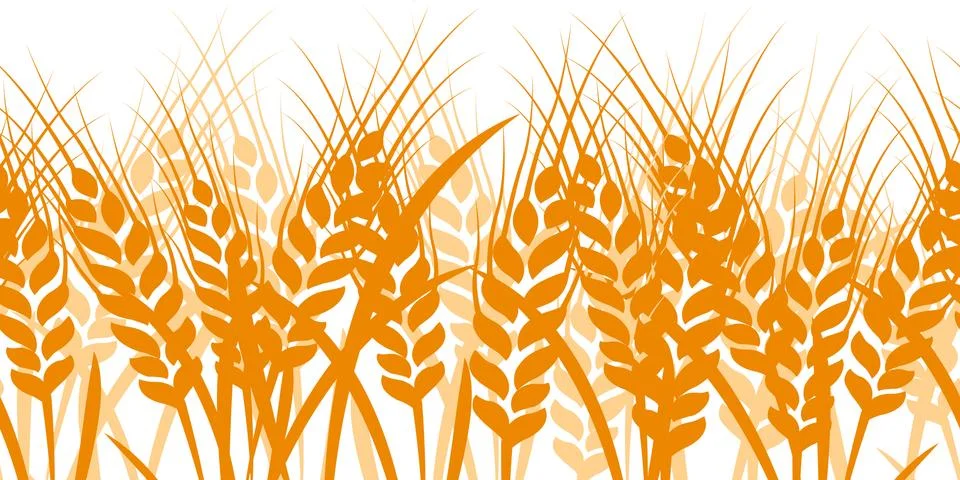 Wheat seamless Stock Illustration